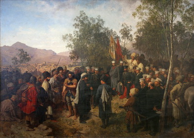 Пленение Шамиля. Художник Т.Горшельт