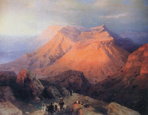 Гуниб. Художник И.Айвазовский