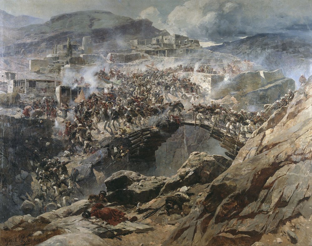 Ахульго. Художник Ф. Рубо